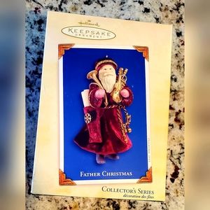 Hallmark Keepsake Father Christmas Ornament #2 In Series dated 2005 NIB